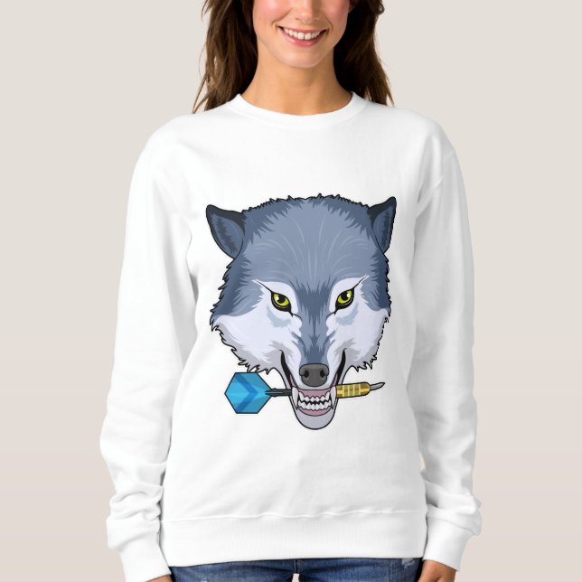 Sweatshirt Wolf aux fléchettes avec Dart (Devant)