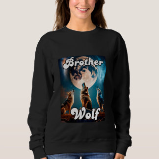 Sweatshirt Wolf Brother Matching Tribe Wolves Camping Pack Mo