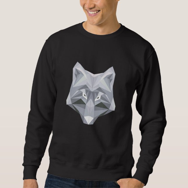 Sweatshirt Wolf Colorful Wildlife Animal Wolves (Devant)
