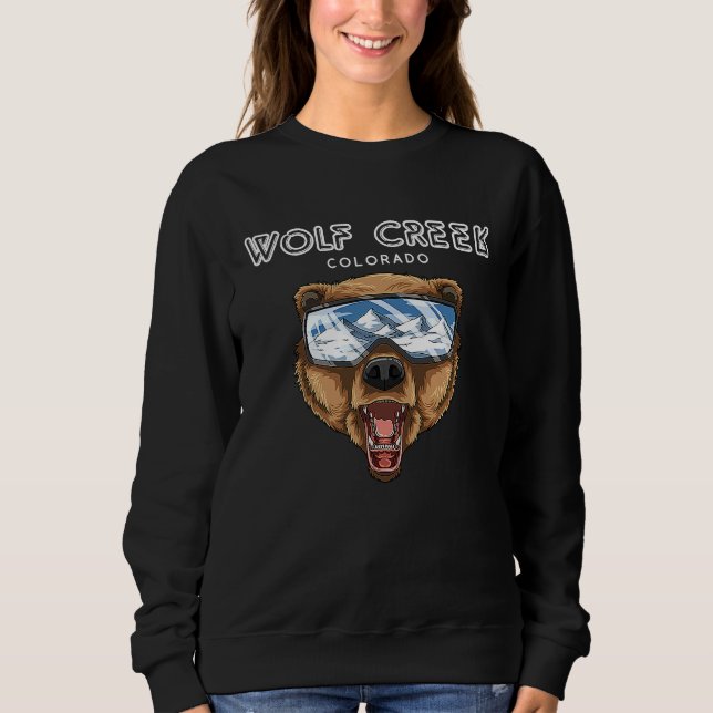 Sweatshirt Wolf Creek Colorado  USA Grizzly Ski (Devant)