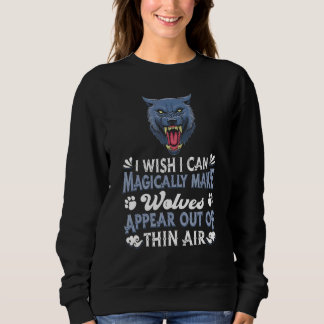 Sweatshirt Wolf Wildlife Magic Animal Magique Pack De Loup