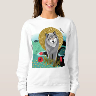 Sweatshirt WOLFMOON AURA - chemises blanches - choisir style