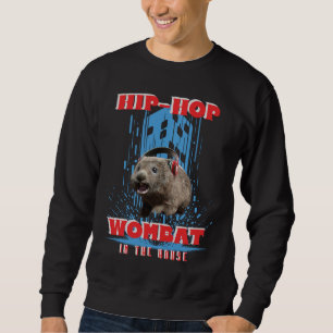 Sweatshirt Wombat Hip Hop Musique Drôle Animal