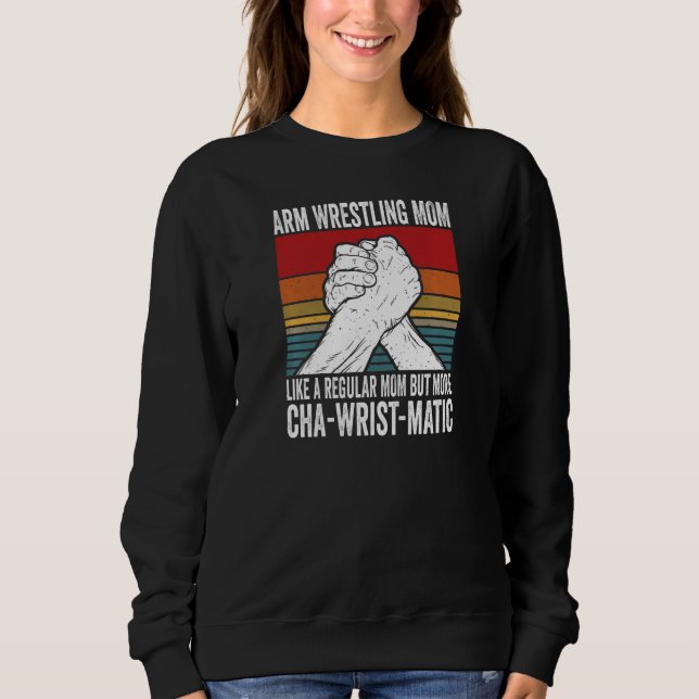 Sweatshirt Womens Arm Wrestling Dad & Hand Wrestling Designs  (Devant)
