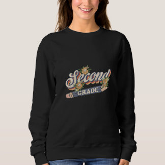 Sweatshirt Womens Back To School Second Grade 2nd Grade Penci