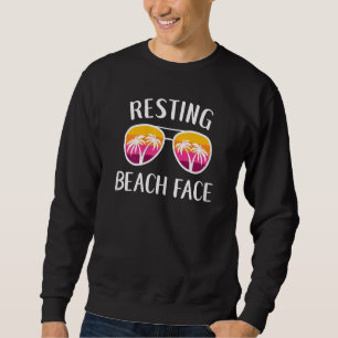 Sweatshirt Womens Beach Vacances Girp Trip Lunettes de soleil