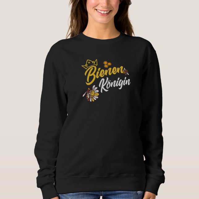 Sweatshirt Womens Bee Queen   (Devant)