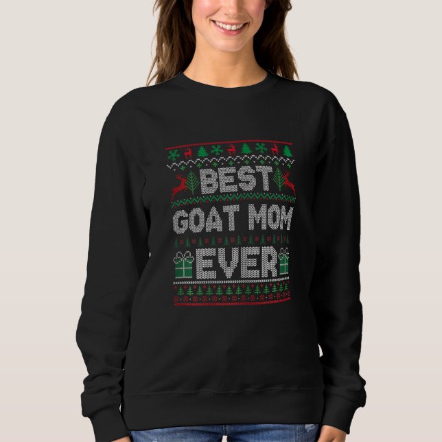 Sweatshirt Womens Best Goat Mom Ever Christmas Pajamas Matchi (Devant)