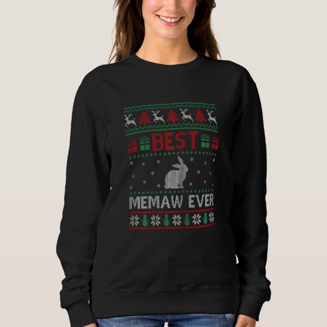 Sweatshirt Womens Best Memaw Ever  Group Matching Memaw Chris (Devant)