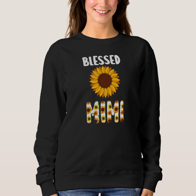 Sweatshirt Womens blessed mimi granny (Devant)