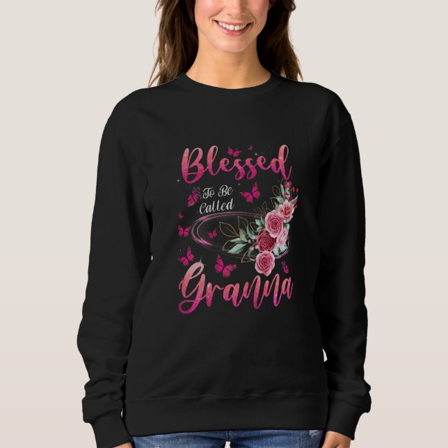 Sweatshirt Womens Blessed To Be Called Granna Cute Girls Wome (Devant)