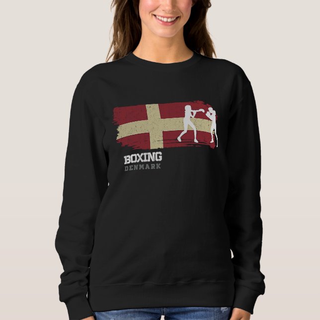 Sweatshirt Womens Boxing Denmark Combat Sports Fighter Boxing (Devant)