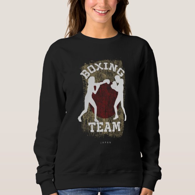 Sweatshirt Womens Boxing Japan Combat Sports Fighter Boxing (Devant)