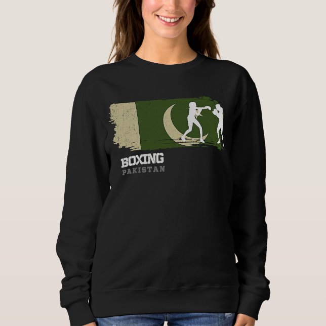 Sweatshirt Womens Boxing Pakistan Combat Sports Fighter Boxin (Devant)