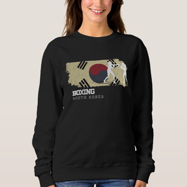 Sweatshirt Womens Boxing South Korea Combat Sports Fighter Bo (Devant)