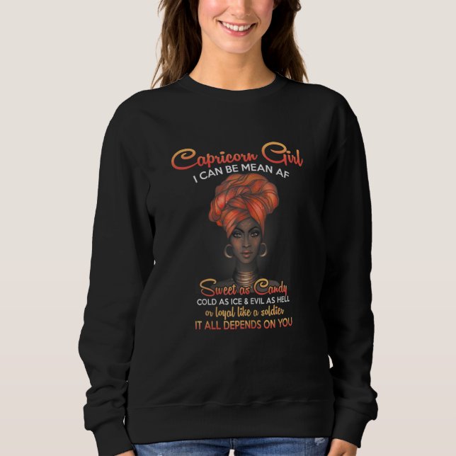 Sweatshirt Womens Capricorn Queens Are Born December 22 Janua (Devant)