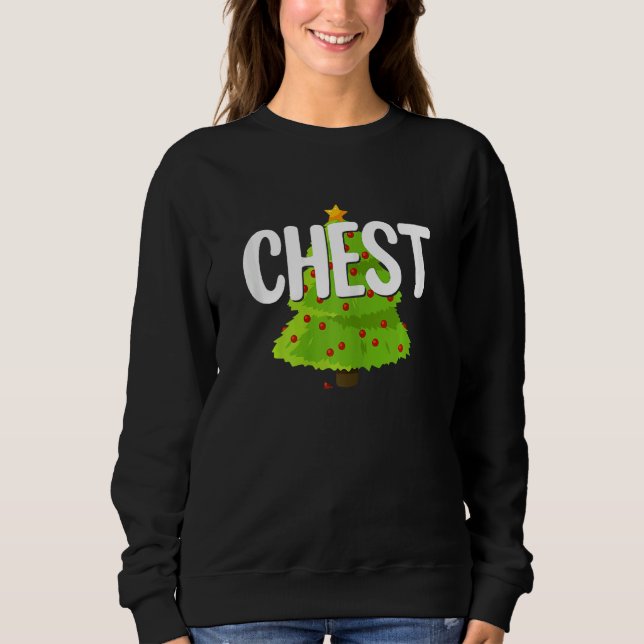 Sweatshirt Womens Chest Nuts  Chestnuts  Christmas Couples Ch (Devant)