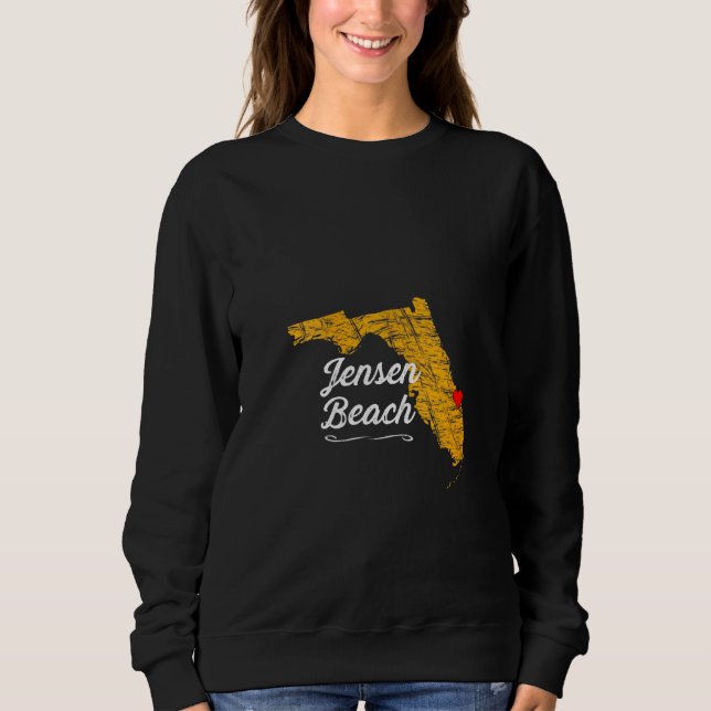 Sweatshirt Womens City Jensen Beach Floride Fl Merch Souv (Devant)