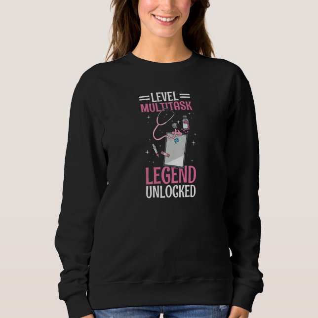 Sweatshirt Womens Clinical receptionist Quote for a Clinical  (Devant)