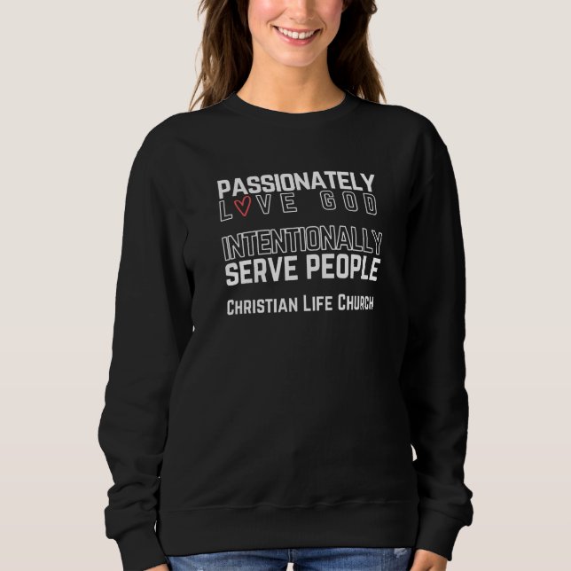 Sweatshirt Women's Crew Neck CLC Vision Statement (Devant)