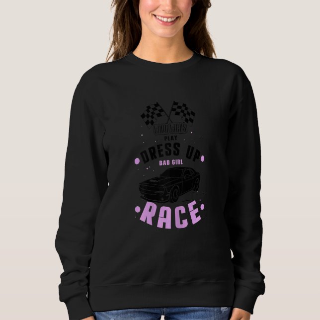 Sweatshirt Womens Dirt Track Racing Designs for Race Track an (Devant)