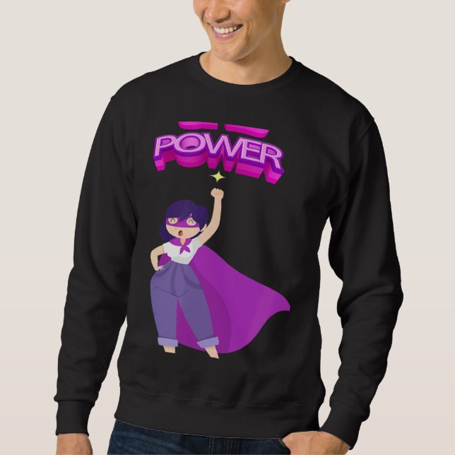 Sweatshirt Women's Equality Day Girls Power (Devant)