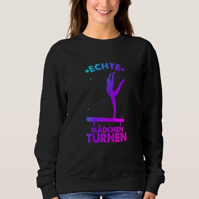 Sweatshirt Womens gymnastics gymnsatics gymnastics coach spor (Devant)