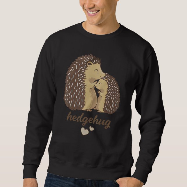 Sweatshirt Womens Hedgehog Valentine Love Hedgehog Costume He (Devant)