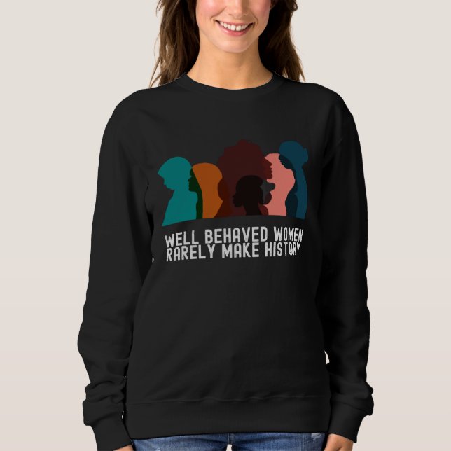 Sweatshirt Women's History Month Fans  Quotes Family (Devant)