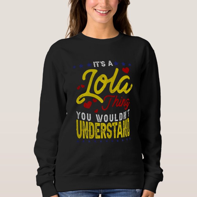 Sweatshirt Womens It's A Lola Thing Filipino Grandma Philippi (Devant)