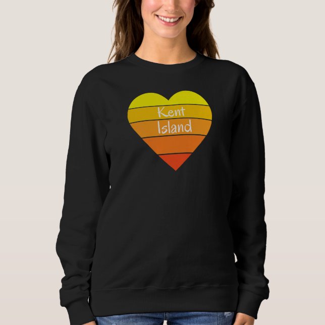 Sweatshirt Womens Kent Island Clothing Company Heart Kent Isl (Devant)