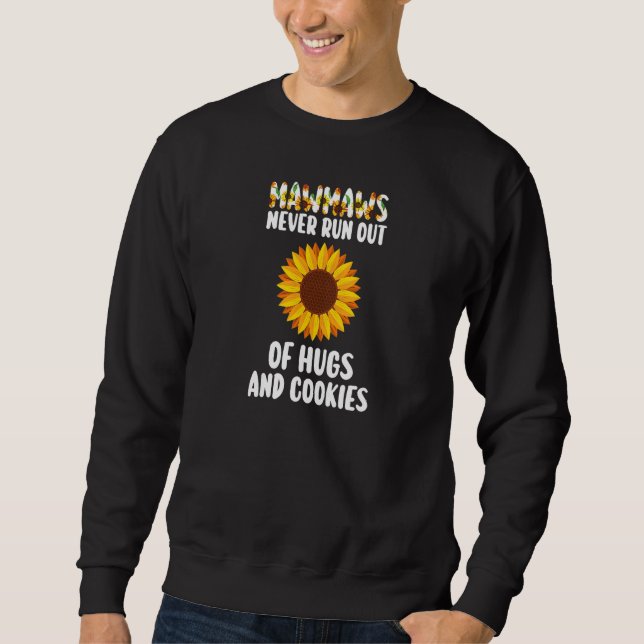 Sweatshirt Womens Mawmaw never run out of hugs and cookies gr (Devant)