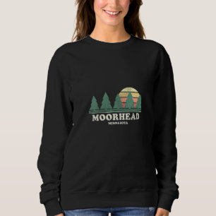 Sweatshirt Womens Moorhead Mn Vintage Throwback Retro les ann