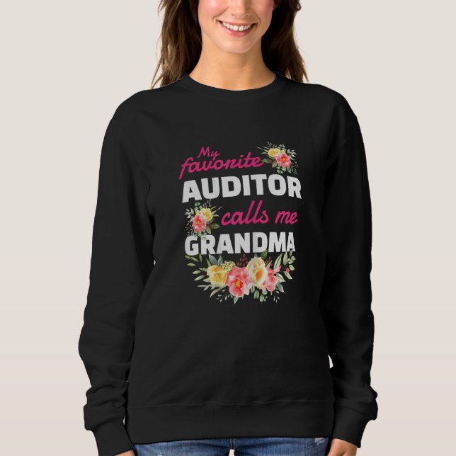 Sweatshirt Womens My Favorite Auditor Calls Me Grandma Grandc (Devant)