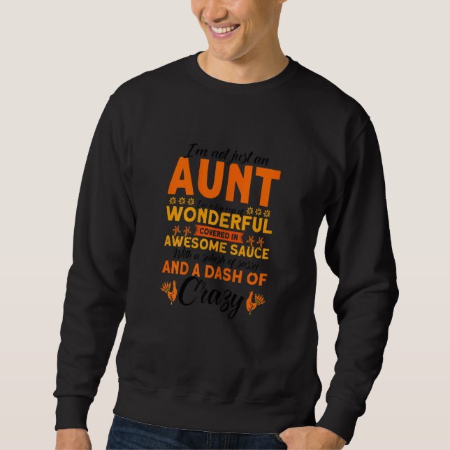 Sweatshirt Womens Not Just An Aunt Big Cup Of Wonderful Thank (Devant)