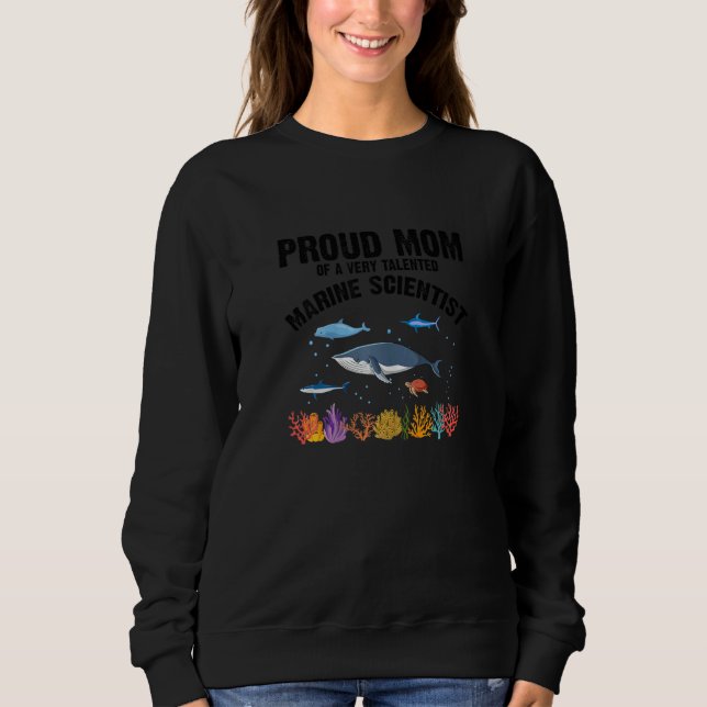 Sweatshirt Womens Ocean Scientist for Marine Science and Mari (Devant)