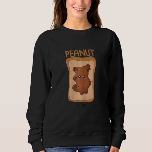 Sweatshirt Womens Peanut Butter And Jelly Best Friend Matchin (Devant)