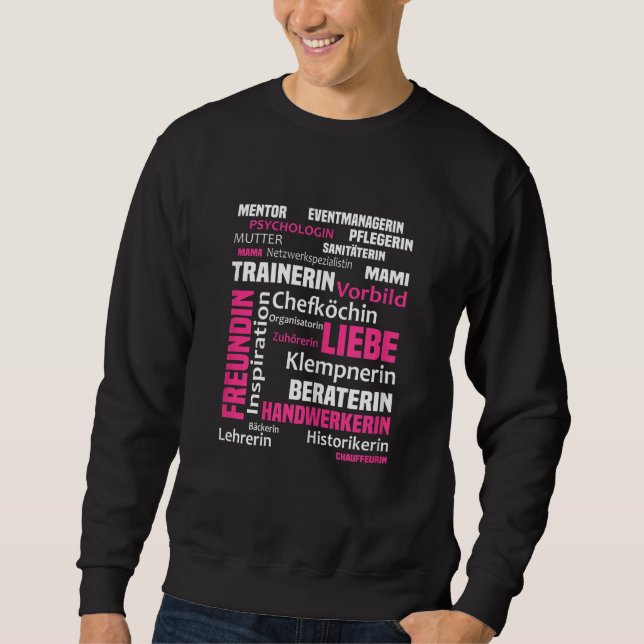 Sweatshirt Womens Professions craft and training (Devant)