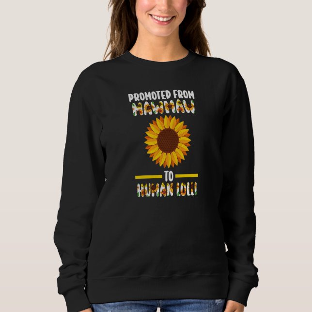 Sweatshirt Womens promoted from dog Mawmaw to human Mawmaw gr (Devant)
