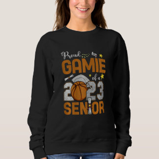 Sweatshirt Womens Proud Gamie Of A 2023 Senior Basketball Gra