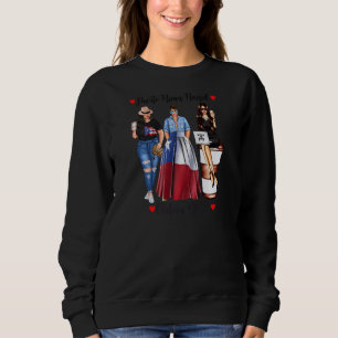 Sweatshirt Womens Proud Puerto Rican Chilean Roots Chili Flag