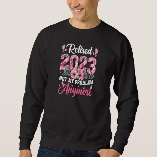 Sweatshirt Womens Retired 2023  Retirement  for Women 2023 Cu (Devant)