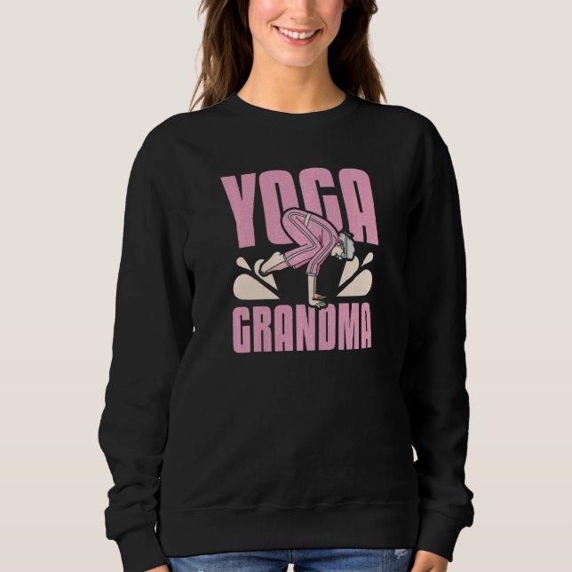 Sweatshirt Womens Yoga Nana Grandma (Devant)