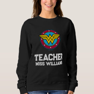 Sweatshirt Wonder Woman Logo Cercle & Etoiles