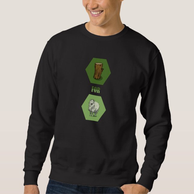 Sweatshirt Wood for Sheep Strategy Resource Management Board  (Devant)