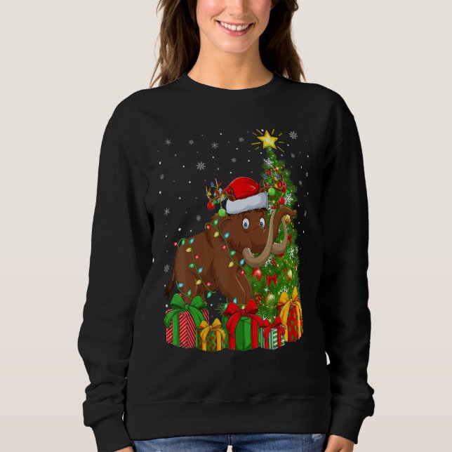 Sweatshirt Woolly   Xmas Holiday Santa Woolly Christmas Tree (Devant)