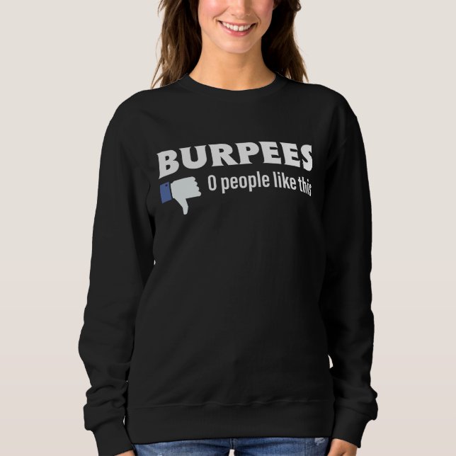 Sweatshirt Workout  for a Gym Enthusiast with Bacon Image (Devant)