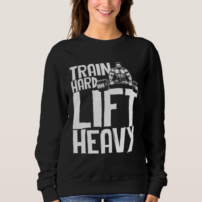 Sweatshirt workout muscle building weight training fitness du (Devant)