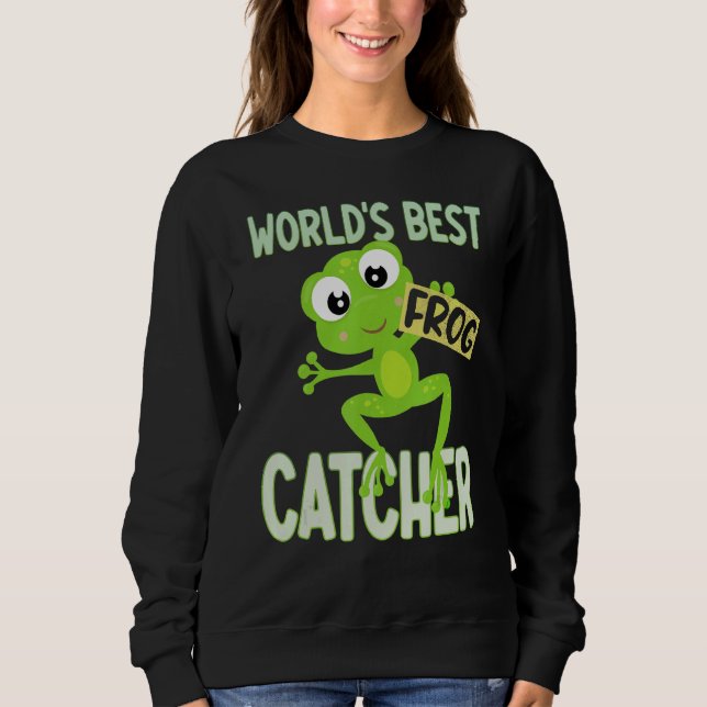 Sweatshirt World's Best Frog Catcher Tees Boys Girls Kids Fro (Devant)