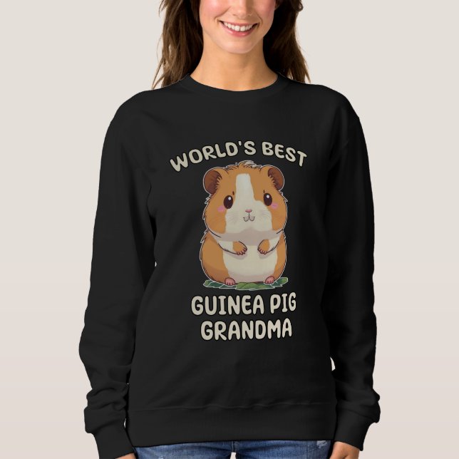 Sweatshirt World's Best Guinea Pig Grandma Nana (Devant)